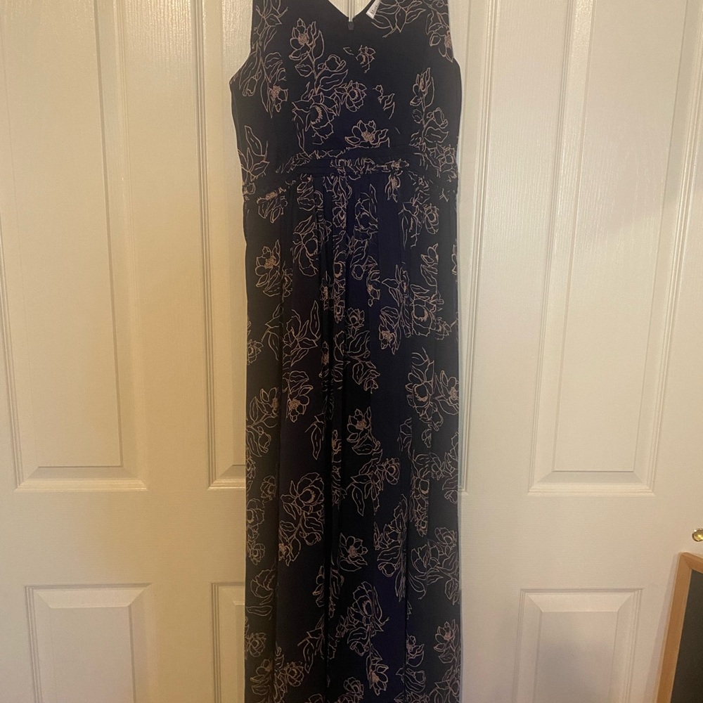 Motherhood Navy and Pink Floral Maxi Dress